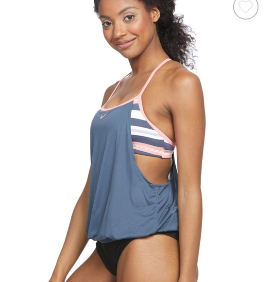 Nike Tankini Top peach and grey - Picture 5 of 8